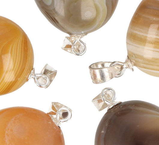 Keltainen Akaatti Hopeariipuksella