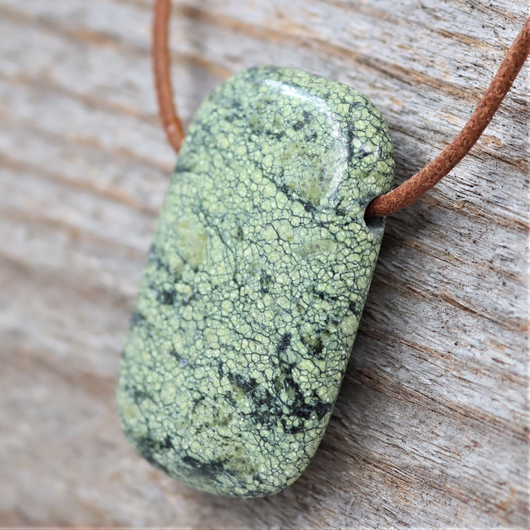 Käärmeennahkajaspis Riipus 'Rectangle' 25*40mm