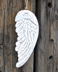 Enkelinsiipi 'Big White Albesia Wood' 30*11cm