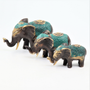 Norsutrio '3 Lucky Elephants' messinkiä (3 kpl)