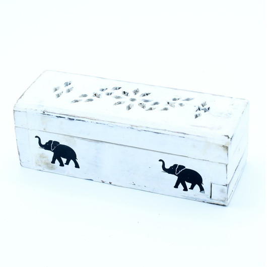 Suitsukerasia 'White Washed Mangowood' kartiosuitsukkeille 15*5*6cm