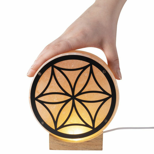 Suolavalaisin 'Himalaya Salt Kukka' LED/USB 13,5cm