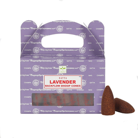 Lavender 'Backflow Dhoop Cones' kartiosuitsuke (Satya)