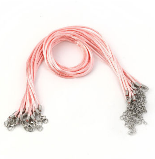 Kaulanauha Polyesteripunos Pinkki 46cm