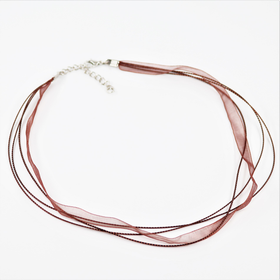 Kaulanauha 'Organza' Kahvinruskea 49cm