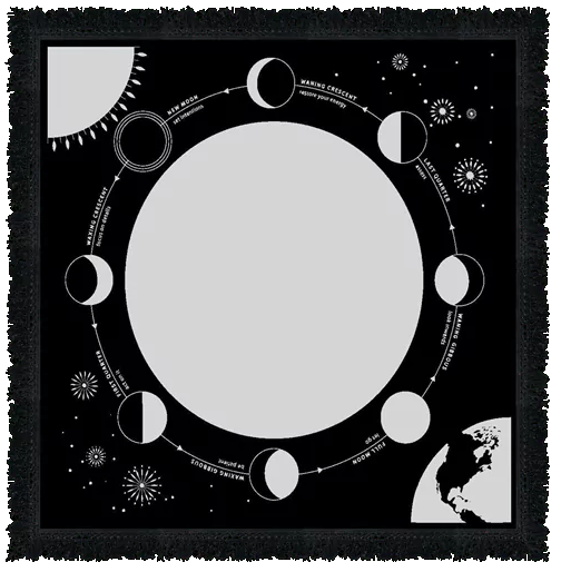 Seinävaate / Alttariliina 'Moon Phase' 60*60cm