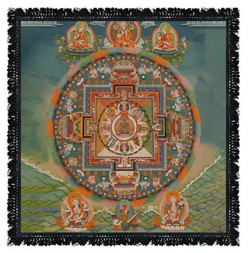 Seinävaate / Alttariliina 'Thangka' 60*60cm