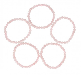 Ruusukvartsi Rannekoru fasettihiottu