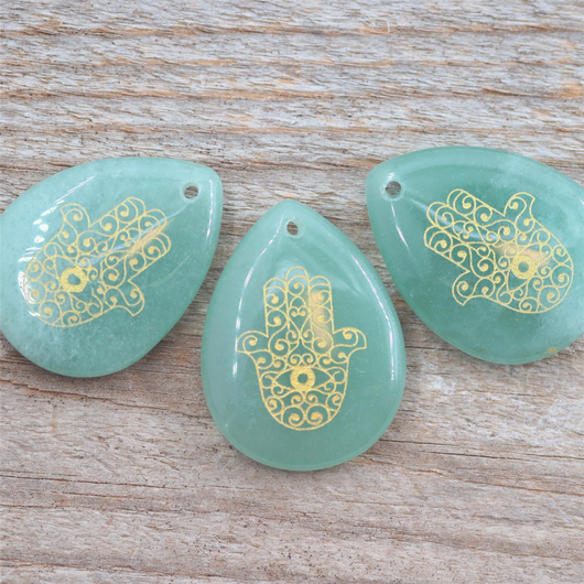 Riipus 'Hamsa Drop' 32*25mm