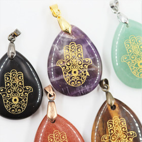 Riipus 'Hamsa Drop' 32*25mm