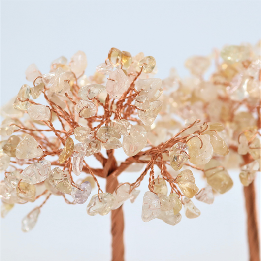 Kivipuu 'Keltainen kvartsi' akaattijalustalla 10cm