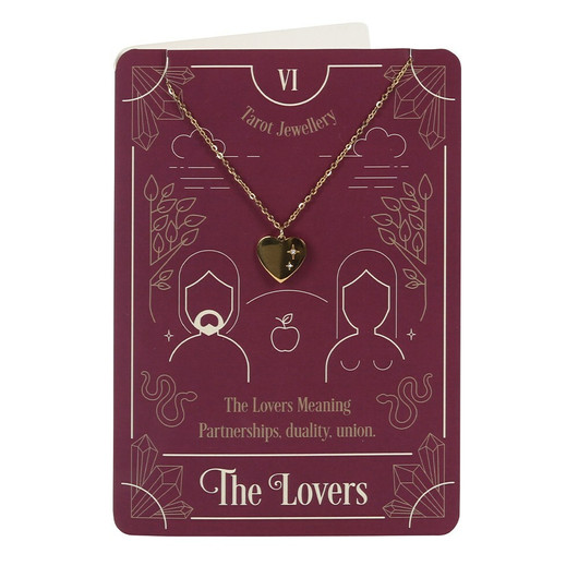 Taitekortti & Kaulakoru 'Tarot Jewellery - The Lovers'