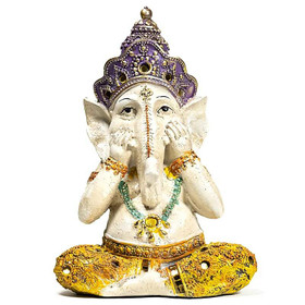 Patsas Ganesh 'Speak No Evil' 21cm