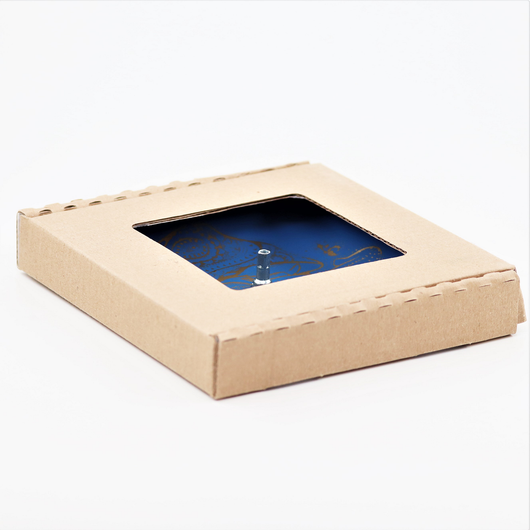 Suitsukealusta 'Norsu' sininen lasi 11*11cm