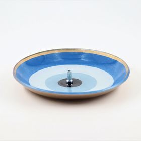 Suitsukealusta 'Evil Eye' sininen lasi 11*11cm