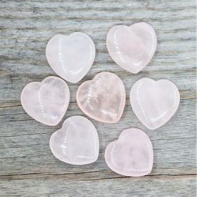 Ruusukvartsi Sydän 'Mini' 20*20mm