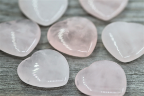 Ruusukvartsi Sydän 'Mini' 20*20mm