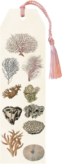 Kirjanmerkki Vintage 'Korallit' 5*17cm