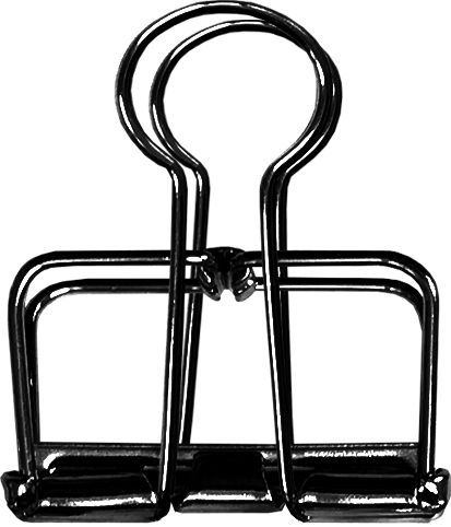 Paperiliitin Musta 32mm