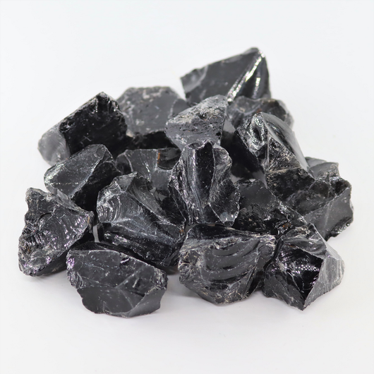 Obsidiaani Musta Raakapala 25-35mm