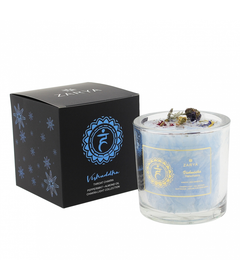 Zarya Chakrakynttilä 'Vishuddha - Kurkkuchakra' Piparminttu & Manteli 450g