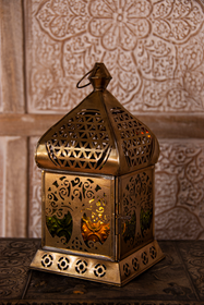 Kynttilälyhty 'Oriental Yggdrasil' 22cm