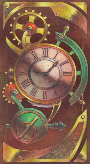 Steampunk Art Nouveau Tarot by Luca Strati