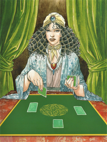 Samettinen Alttariliina / Tarotliina 'Celtic Labyrinth' 80*80cm