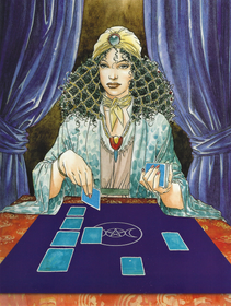 Samettinen Alttariliina / Tarotliina 'Pagan Circle' 80*80cm