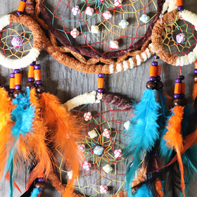 Unisieppari 5-osainen 'Velvet Dream Brown-Orange' Ø15/50cm