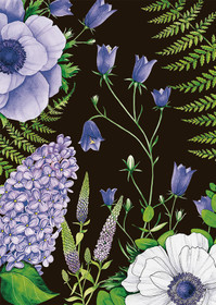 Postikortti 'Violetit kukat'