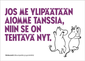 Muumi postikortti 'Tanssi'