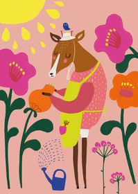 Mira Mallius: Postikortti 'Puutarhuri'