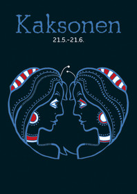 Horoskooppikortti 'Kaksonen 21.5.-21.6.'