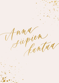 2-osainen postikortti 'Anna siipien kantaa'