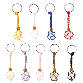 Avaimenperä punottu 'Helmihäkki' (eri värejä)