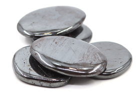 Hematiitti 'Chakrastone XXL' litteä 55-70mm 1-laatu