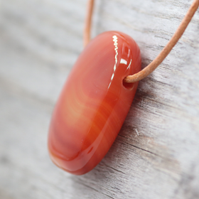 Riipus Karneoli 'Rectangle' 25*40mm