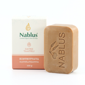 Nablus Luomuoliiviöljysaippua Kosteuttava Taateli 100g