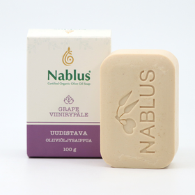 Nablus Luomuoliiviöljysaippua Uudistava Viinirypäle 100g