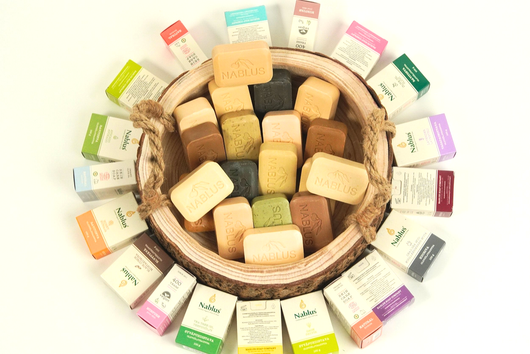 Nablus Luomuoliiviöljysaippua Syväpuhdistava Sahrami 100g