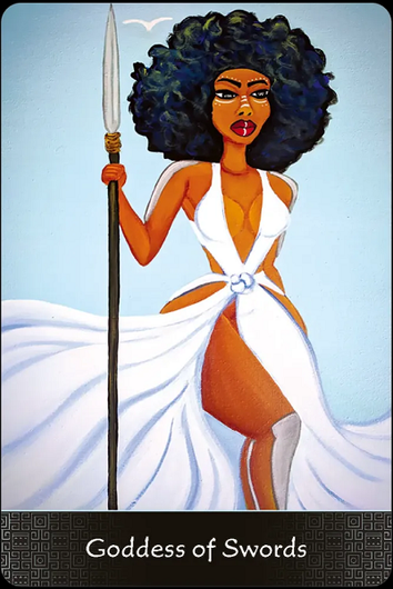 Afro Goddess Tarot Arcanas by Andrea Furtick