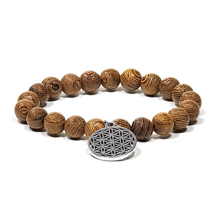 Rannekoru malahelmet 'Wenge Flower of Life' (21 helmeä)