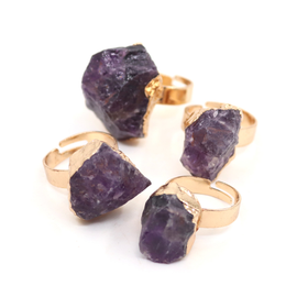 Sormus Ametisti 'Raaka'