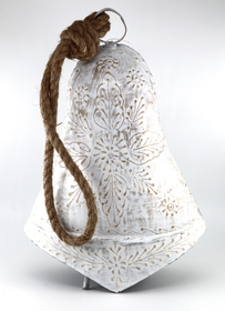 Soittokello Kilikello 'Lehmänkello' iso valkoinen 25*17cm