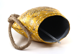 Soittokello Kilikello 'Lehmänkello' iso keltainen 19*14cm