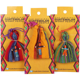 Guatemalan Huolinuket 'The Original Guatemalan Worry Dolls in Bag'