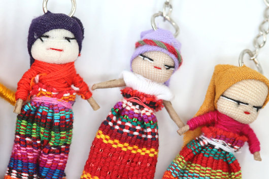 Avaimenperä Huolinukke 'Guatemalan Worry Doll'