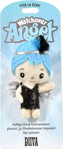 Avaimenperä / Laukkukoru 'Suojelusenkeli Diiva' 80mm