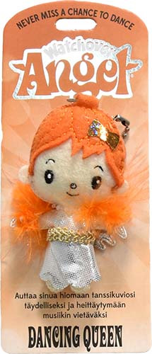 Avaimenperä / Laukkukoru 'Suojelusenkeli Dancing Queen' 80mm